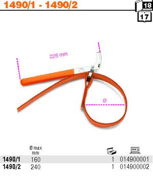 Klíč BETA na povolení olejového filtru 1490/1,  1490/2