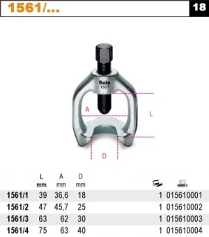Stahovák kulových čepů BETA 1561, vytahovák kloubů