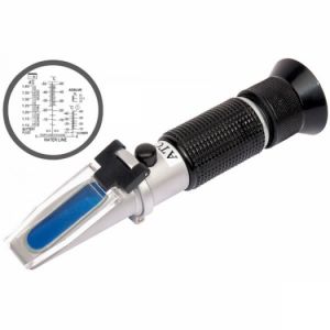 Refraktometr měřák na provozní kapaliny automobilu chladicí kapaliny ostřikovače elektrolyt  AdBlue, refractometer - optický přístroj na měření močoviny chladící kapaliny směsi do ostřikovačů 