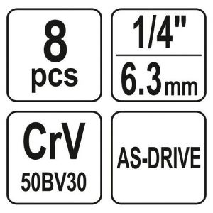 sada dlouhých hlavic na malou golu 1/4"  5mm 5,5mm  6mm  7mm  8mm  9mm  10mm  12mm 13mm dlouhý ořech na malou golu 1/4" prodloužený oříšek sada na malou golu 1/4"