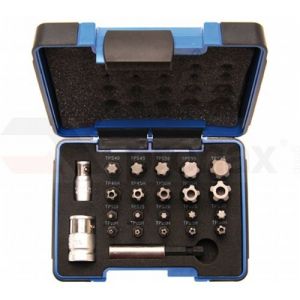 Torx plus Torx+ sada bits pro hlavice Torx pětihvězda s dírou hlavice pětihranná hvězda s otvorem, ořech torx plus ořech pětihvězda s dírou na váhu vzduchu - klimatizaci apod. speciální profil Torx+ 