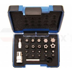 Torx plus Torx+ sada bits pro hlavice Torx pětihvězda s dírou hlavice pětihranná hvězda s otvorem, ořech torx plus ořech pětihvězda s dírou na váhuu vzduchu - klimatizaci apod. speciální profil Torx+ 