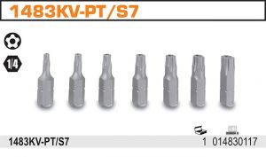 Torx na váhu vzduchu sada 5 hranný Torx PTs dírou,bits  pětihraný Torx s vrtáním ,pětihran Torx s dírou PT10 - PT15 - PT20 - PT25 - PT27 - PT30 - PT40  bits pětihran s dírou bits šroubovák pětihranný 