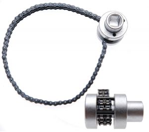 řetězový povolovák olejových filtrů profesionální povolovač olejových filtrů na ráčnu  řetízkový klíč na olejový filtr 