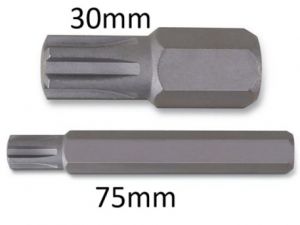 Bit Ribe M5 M6 M7 M8 M9 M10 M11 M12 M13 bits 10mm Ribe hranatá Torx  krátký a dlouhý bits klíč hlavice Ribe Bity profil RIBE®
