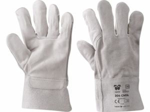 Pracovní rukavice bílé rukavice z hovězí kůže