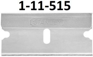 žiletková škrabka na sklo samolepky stanley s náhradní čepelkou 5x, profi žiletková kovová škrabka pro jemné práce,  Kovová škrabka na sklo