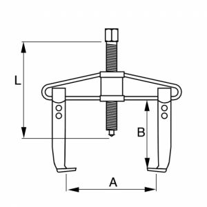 dvouramenný stahovák do 130mm pevná ramena profi stahovák dvouramenný do pr 130mm , malý profesionální stahovák Irimo 