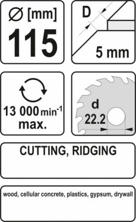 Řezný a frézovací kotouč na dřevo do úhlové brusky 115 mm a 125 mm, Rotační rašple úhlová ,Rotační rašple pilková 115 mm, 125 mm 