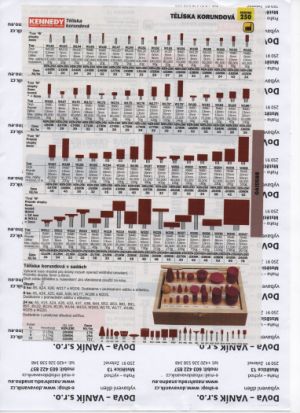 brusné tělísko úzké  6mm průměr 32mm, korundové brusné tělísko do kolíkové brusky, tělísko brusné uz oxidu hlinitého ,brusné tělísko tvar W225, korundové brusné tělísko se stopkou 6mm