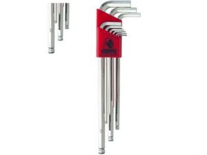 imbus s kuličkou dlouhý sada 1,5-10mm profi made in USA, profi sada imbusů s kuličkou dlouhé ,inbus dlouhý profi chtromované imbusy L s kuličkou 