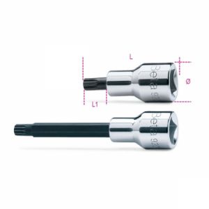 ořech tisícihran vnější dlouhý 100mm XZN M6- M8 - M10 - M12 - M14, hlavice XZN prodloužená Beta 920XZN, jemný tisícihranný ořech profil XZN