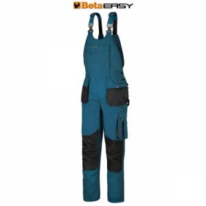 Laclové montérky petrolejově zelená beta 7903P, pracovní kalhoty s laclem petrolejově modrá T / C, 65% polyester, 35% bavlna, 260 g / m2, profi pracovní kalhoty Beta 