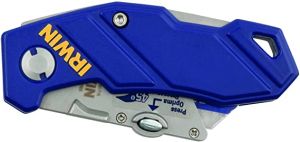 profi nůž s výměnou čepelí zavírací IRWIN zavírací nůž s trapézovou bimetalovou čepelí, modelářský profi nůž bezpečnostní 