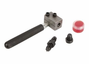 pertlovačka na brzdovou trubku 4,75, pertlovací sada na brzdovou trubku 4,75, sada na výrobu brzdové trubky 4,75mm.