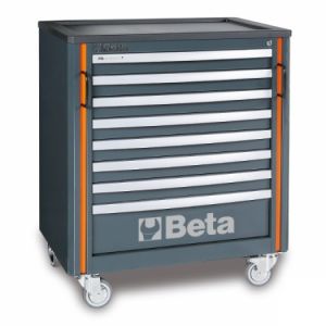 dílenský vozík pod ponk Beta C55C8 , vozík na nářadí racing RSC55 Beta pod ponk, profi náaďový vozík Beta Racing šedý 8 šuplíků který se vejde pod ponk, VOZÍK NA NÁŘADÍ S 8 ZÁSUVKAMI DO SYST. C55, C55
