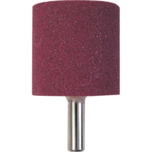 Brusné tělísko korund stopka 6mm  25mm x 25mm, 32x32mm, 50x50mm průmyslové, profi korundové brusné tělísko pro kolíkovou brusku 