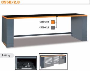 pracovní ponk 2,8m základní modul pro sestavu Beta RSC55 Beta BE5500/C55BO/2.8