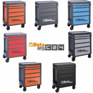 Vozík na nářadí s 5 zásuvkami profi Beta  RSC24/5 , oranžový dílenská vozík na nářadí Beta 