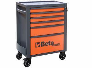 profi dílenský Vozík na nářadí se 6 zásuvkami Beta RSC24/6  vozík na nářadí oranžový - červený -  šedý 