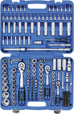velká Gola sada 1/4"+3/8"+1/2" Pro Torque®, hlavice 4 ÷ 32 mm (192 dílů), sada gola bgs s 3 ráčnami velká sestava 192 KUSŮ