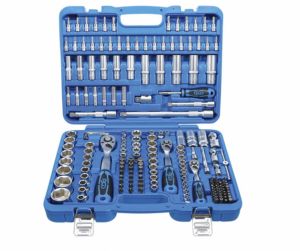 velká Gola sada 1/4"+3/8"+1/2" Pro Torque®, hlavice 4 ÷ 32 mm (192 dílů), sada gola bgs s 3 ráčnami velká sestava 192 KUSŮ