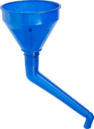 Plastový trychtýř se zahnutou hubicí průměr 145 mm 