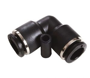 zástrčné Koleno pro plastové trubičky pro rozvod stlačeného vzduchu 6mm  6x6