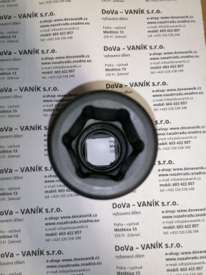 Prodloužená rázová hlavice 33mm na 1" utahovák, ořech dlouhý na kola kamionu33mm - Whitworth 3/4" na 1" golu  6hranná, Ořech na kola kamionu 33 