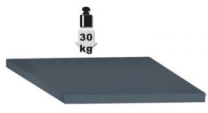 Jednodveřová skříň na nářadí s držákem pro sestavu dílenského nábytku c45PRO, 4500/C45PRO/AS1 R600 RB600