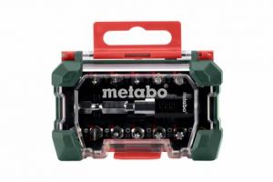 sada šroubováků bitú Metabo PH 1, PH 2; PZ 1, PZ 2; SL 4, SL 6; H 3, H 4, H 5; T 10, T 15, T 20, T 25, T 30 d= 25 mm Box s bity šroubováky 15ks metabo 