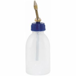 Plastová olejnička s  kovovou trubičkou profi 125 ml, malá profi olejnička plast s kovovou špičkou 
