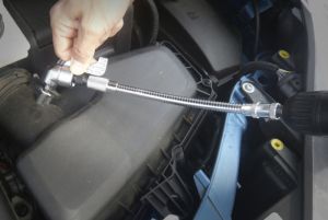 Flexibilní nástavec úhlový na bity pro aku  vrtačku šroubovák 1/4", ohebný nástavec pro vrtačku dlouhý 310mm