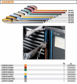 barevná páska dílenského nábytku Beta C55 25m do syst. C55, C55STR-O/2011