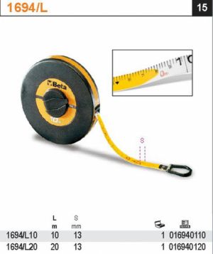 Svinovací pásmo páska z laminátu, 1694L 10m, 20m