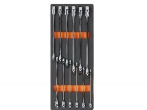Sada ráčnových klíčů rovných Beta  8-9-10-11-12-13-14-15-16-17-18-19 mm model 141 v pěnové podestě, Beta 2450/M44