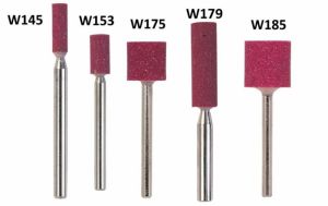 Brusné tělísko korundové stopka 3mm průměr 10mm W175 