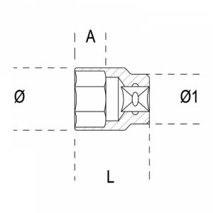 Hlavice universální gola 1/2" na 6hran 12hran 4hran Torx mm i inch hlavice Gear-Lock Beta 920U/SB speciální ořech pro mnoho druhů použití 