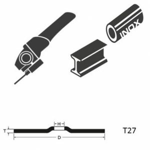 Brusný kotouč 125x6,5mm na nerez a ocel profi Itálie abrabeta 22,23  AC/IN CD A24Q 125mm 230x6,5mm 230mm