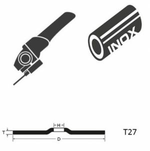 Brusný kotouč 115X6,4mm profi Itálie abrabeta  INOX  22,23 CD A24O 115mm