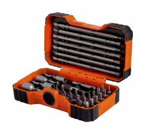 Sada bitů 1/4" a nástrčných hlavic s magnetem profi kvalita Bahco s barevným rozlišením  - 35ks