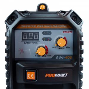 svářečka invertorová 20-200A s digitálním panelem Svářecí invertor Procraft RWI-400 svařování metodou MMA