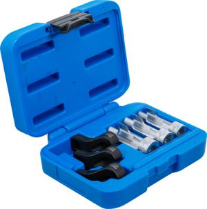sada hlavic pro teplotní čidla výfukových spalin 13mm 14mm 17mm EGT, klíč na sondy a čidla prořízlé vyhnuté na golu  13 - 14 - 17 mm 