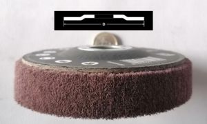 Rounový leštící kotouč do úhlové brusky 115mm velmi jemný leštící brousící kotouč rounový do flexy profi výroba itálie Abrabeta