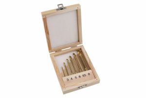 Sada frézovacích vrtáků HSS TITAN 3, 4, 5, 6, 6.5, 8 mm, vrták frézka pro zvětšování otvorů v dřevě a sádrokartunu  plastech apod. 