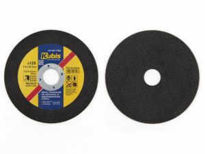 Kotouč pro řezání kovu 125x1,2x22 mm, řezný kotouč na železo nerez z čistého oxidu hlinitého elektrokorund a vyztuženo polyamidovou síťovinou