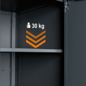 Plechová dvoudveřová dílenská skříň na nářadí BETA RSC50 2.0 A2 RSC50/2.0/A2  pro profi sestavy dílenských ponků made in Italy 
