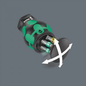 Vánoční dárek Šroubovák s 6 bity WERA Kraftform Kompakt Stubby se zásobníkem 135817, dárek pro řemeslníka mechanika  profi  šroubovák 