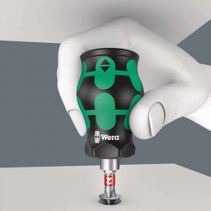 Vánoční dárek Šroubovák s 6 bity WERA Kraftform Kompakt Stubby se zásobníkem 135817, dárek pro řemeslníka mechanika  profi  šroubovák 