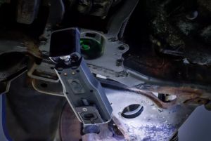 Aku pracovní COB LED lampa s nabíjecí stanicí (2,0 Ah), aku pracovní světlo se zasouvací stojatou nabíječkou, 